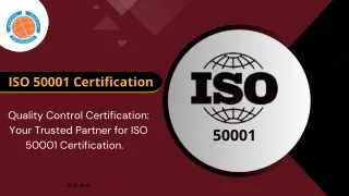 ISO 50001 Certification | Quality Control Certification