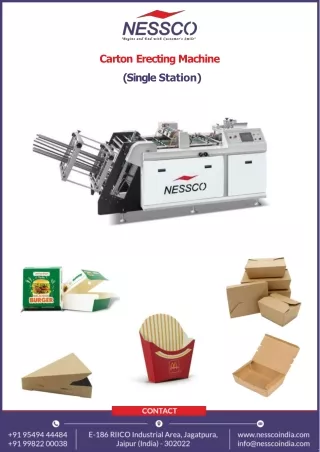 High Quality Single Station Carton Erecting Machine | PPT