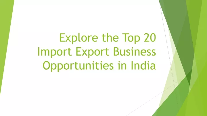 explore the top 20 import export business