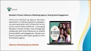 Mumbai's Premier Influencer Marketing Agency: Driving Brand Engagement
