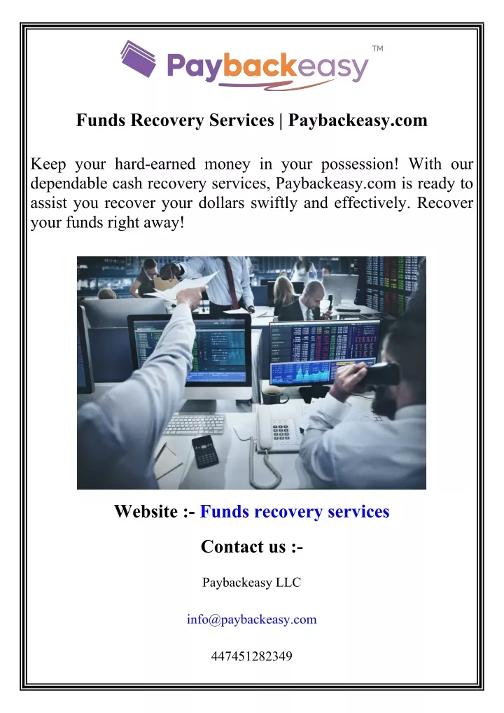 funds recovery services paybackeasy com