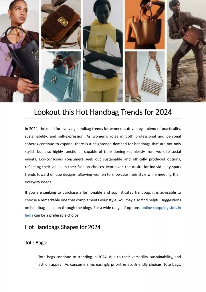 lookout this hot handbag trends for lookout this