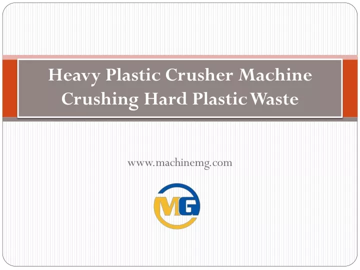 heavy plastic crusher machine crushing hard plastic waste