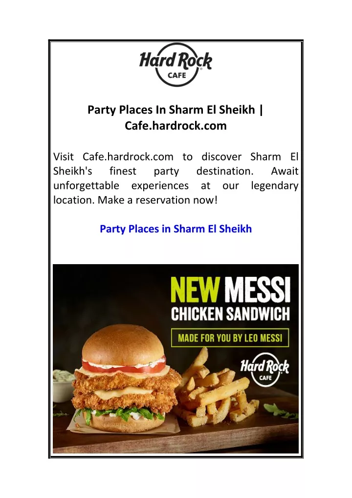 party places in sharm el sheikh cafe hardrock com