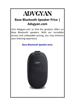 bose bluetooth speaker price advgyan com