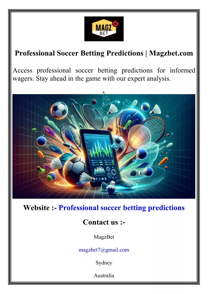 professional soccer betting predictions magzbet