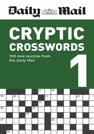 ⚡pdf✔ Daily Mail Cryptic Crosswords Volume 1 (The Daily Mail Puzzle Books)