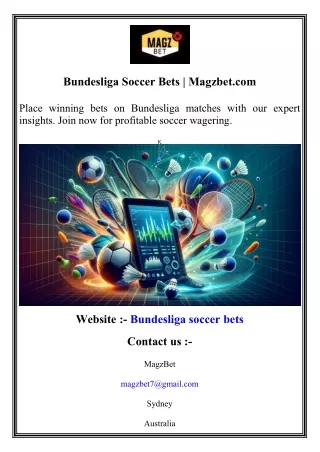 Bundesliga Soccer Bets   Magzbet.com