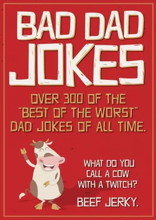 ✔pdf⚡  Bad Dad Jokes Paperback Gift Book