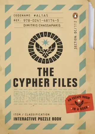 read pdf The Cypher Files: An Escape Room… in a Book!