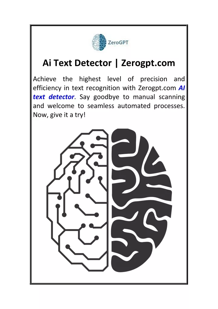 ai text detector zerogpt com