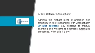 Ai Text Detector  Zerogpt.com