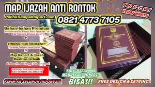 0821-4773-7105 Map Plastik Ijazah Sampul Raport di Kepulauan Aru