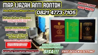 0821-4773-7105 Cetak Sampul Raport Map Ijazah di Konawe Selatan