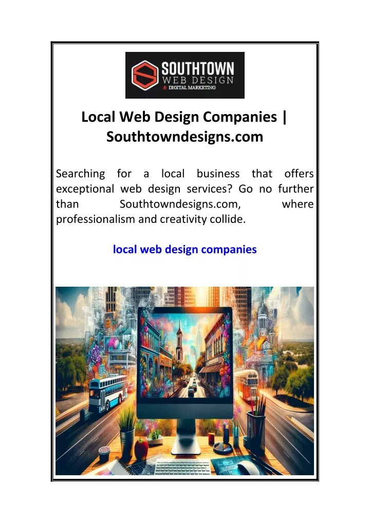 local web design companies southtowndesigns com