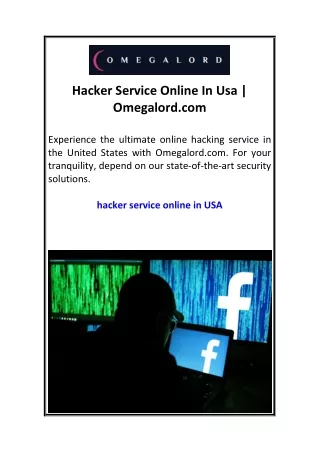 Hacker Service Online In Usa  Omegalord.com