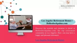 los angeles retirement homes hollenbeckpalms com