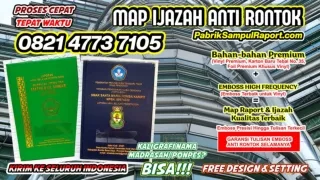 0821-4773-7105 Vendor Sampul Raport Map Ijazah di Kota Gorontalo