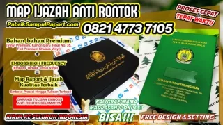 0821-4773-7105 Harga Cover Raport Map Ijazah di Kota Gunungsitoli