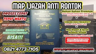 0821-4773-7105 Cetak Map Raport Sampul Ijazah di Kota Kediri