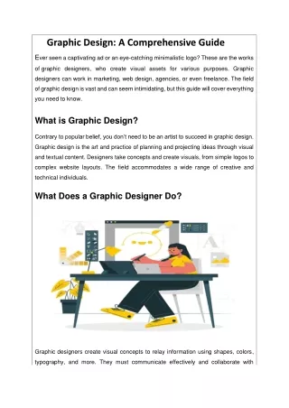 Graphic Design - A Comprehensive Guide