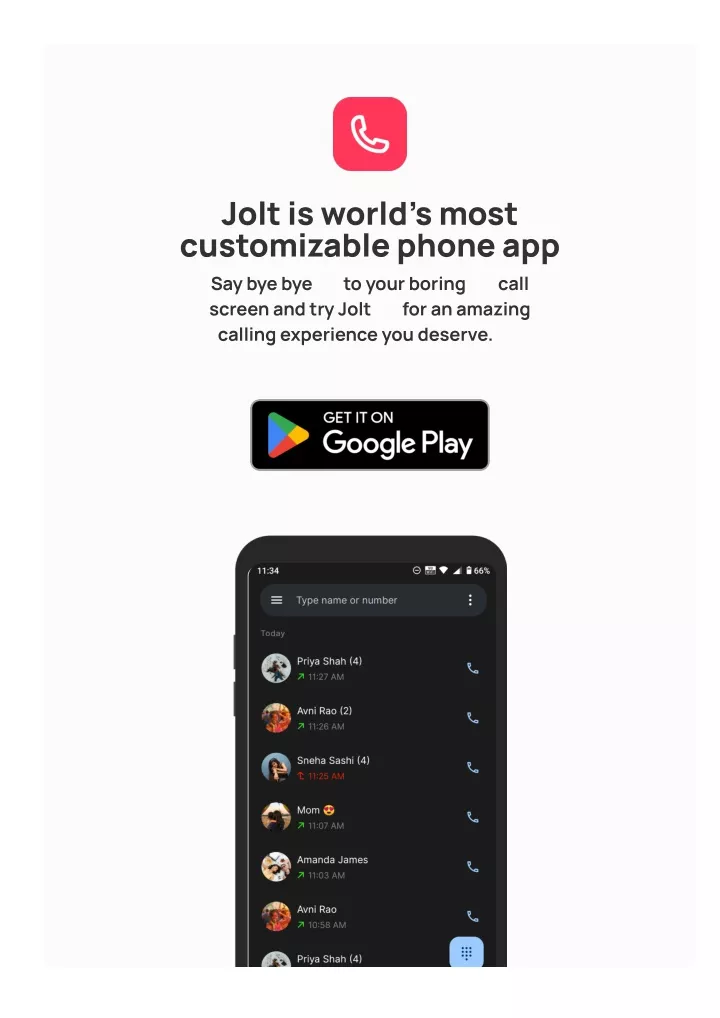 jolt is world s most customizable phone app