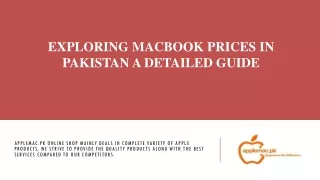 EXPLORING MACBOOK PRICES IN PAKISTAN A DETAILED GUIDE