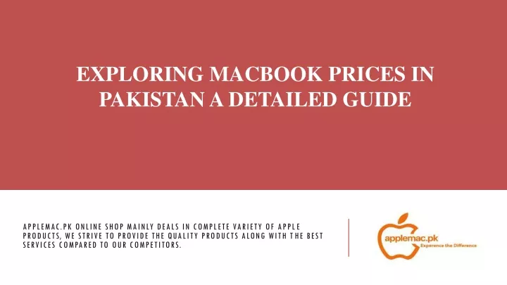 exploring macbook prices in pakistan a detailed