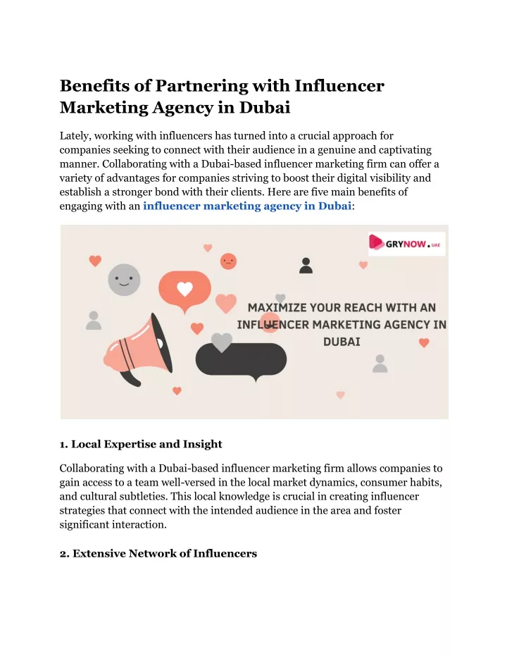 benefits of partnering with influencer marketing