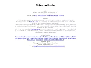 pd zoom whitening