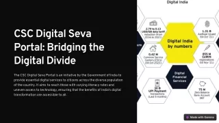 csc digital seva portal bridging the digital