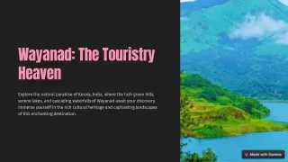 wayanad the touristry heaven