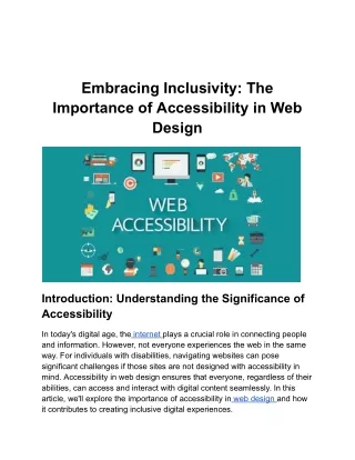 Embracing Inclusivity_ The Importance of Accessibility in Web Design