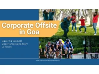 Experience the ultimate Corporate Offsite in Goa with CYJ