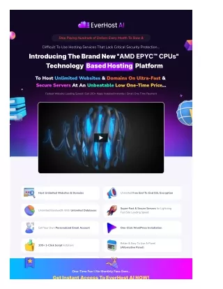 EverHost AI Review: AMD EPYC CPUs Technology-Based Hosting-Platform