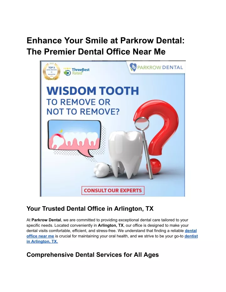 enhance your smile at parkrow dental the premier