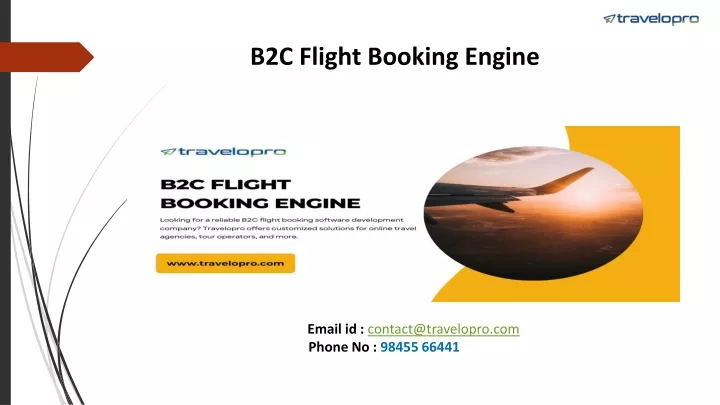 b2c flight booking engine