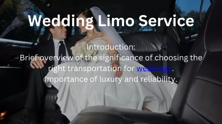 wedding limo service