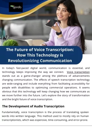 The Future of Voice Transcription How This Technology is Revolutionizing Communication