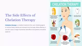 The Side Effects of Chelation Therapy