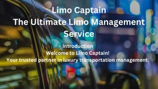 Limo Captain Pptx