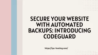 Secure Your Website with Automated Backups Introducing CodeGuard