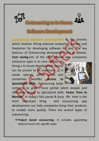 Outsourcing vs In House Software Development 1