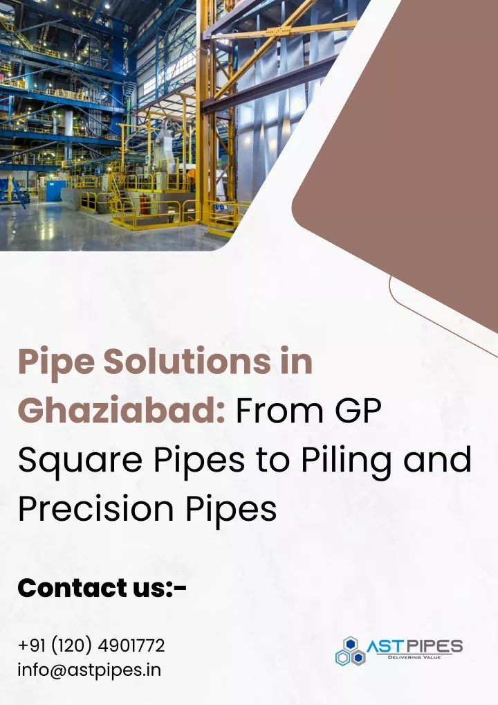 pipe solutions in ghaziabad from gp square pipes