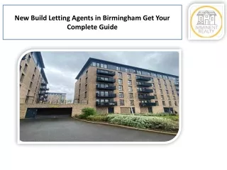 New Build Letting Agents in Birmingham Get Your Complete Guide