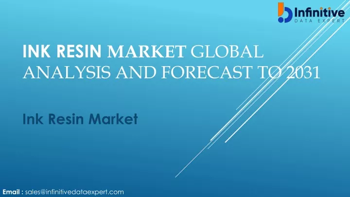 ink resin market global analysis and forecast to 2031