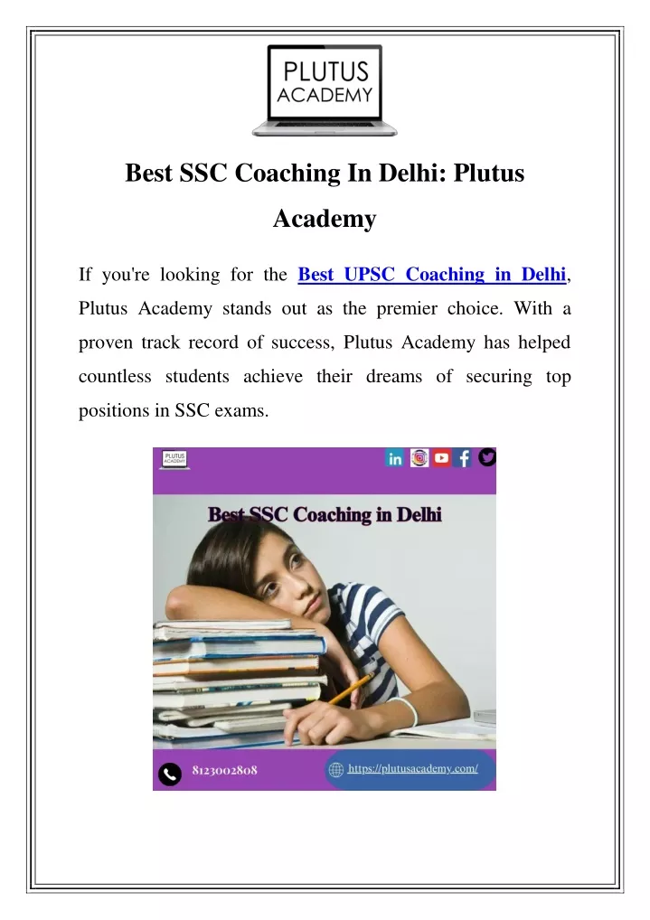 best ssc coaching in delhi plutus