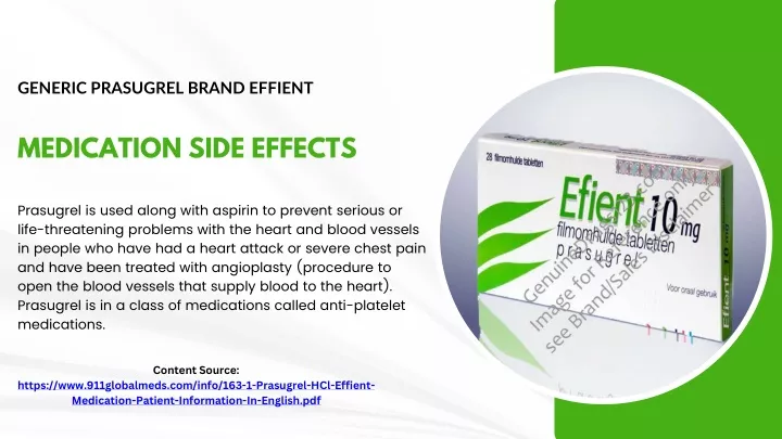 generic prasugrel brand effient