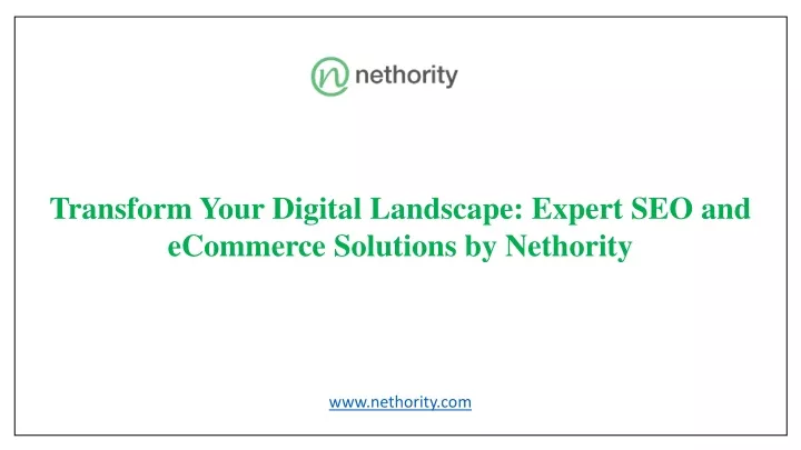 transform your digital landscape expert