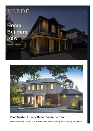 Home Builders Kew